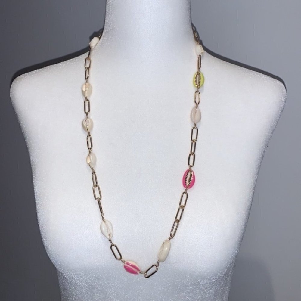 Bp Colorfull Freshwater Puka Shell Pearl Necklace - Picture 7 of 9